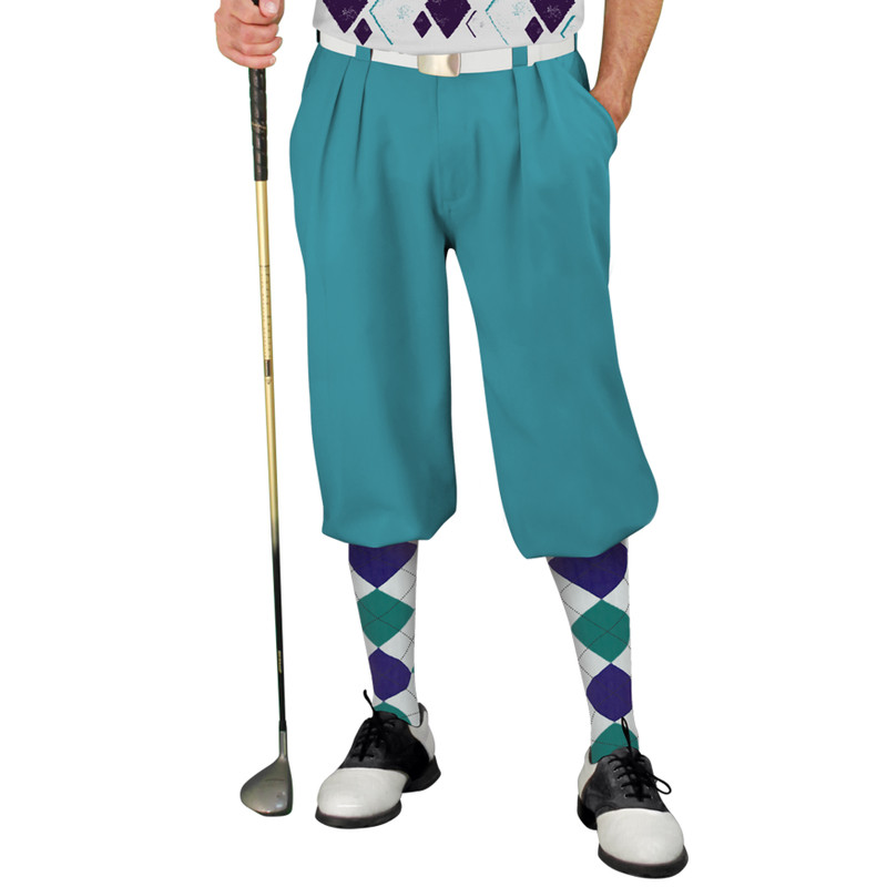 Golf Knickers Argyle Arcadia Outfit 6J - White/Purple/Teal