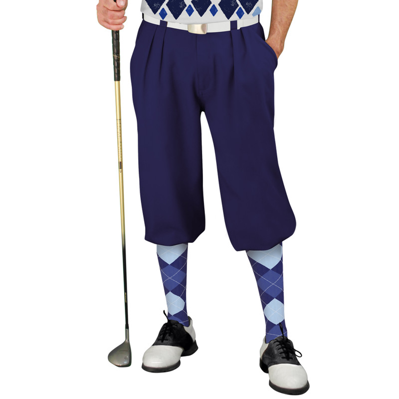 Golf Knickers Argyle Arcadia Outfit 6S - Navy/Royal/Light Blue