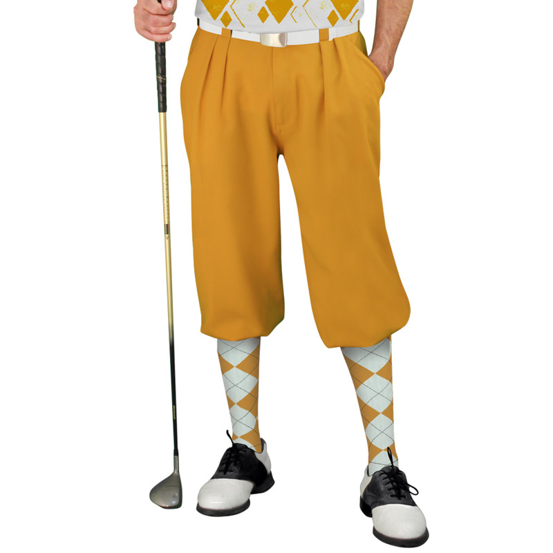 Golf Knickers Argyle Arcadia Outfit FFF - Gold/White