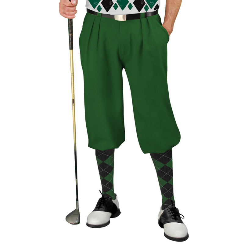 Golf Knickers Argyle Arcadia Outfit GG - Dark Green/Black