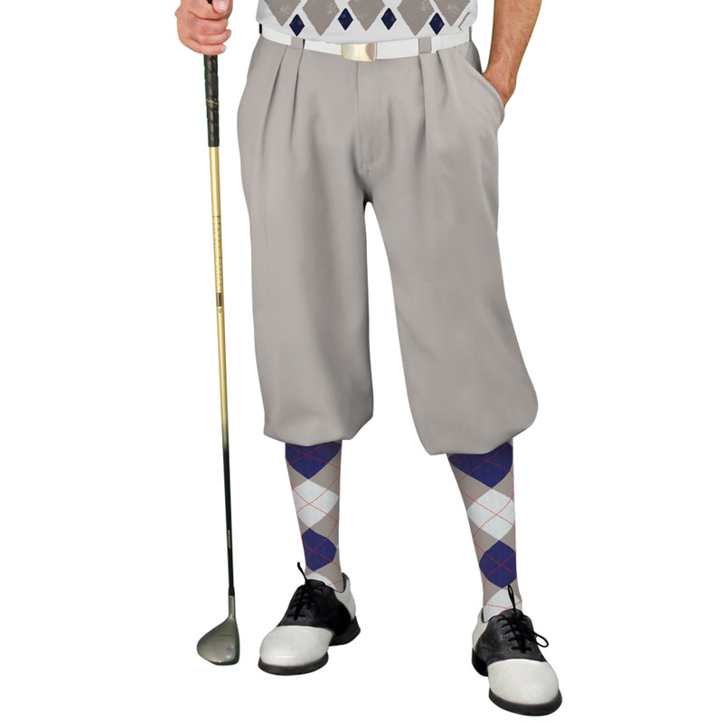 Golf Knickers Argyle Arcadia Outfit H - Taupe/Navy/White