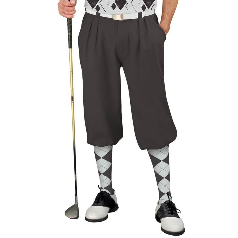 Golf Knickers Argyle Arcadia Outfit O - Charcoal/White