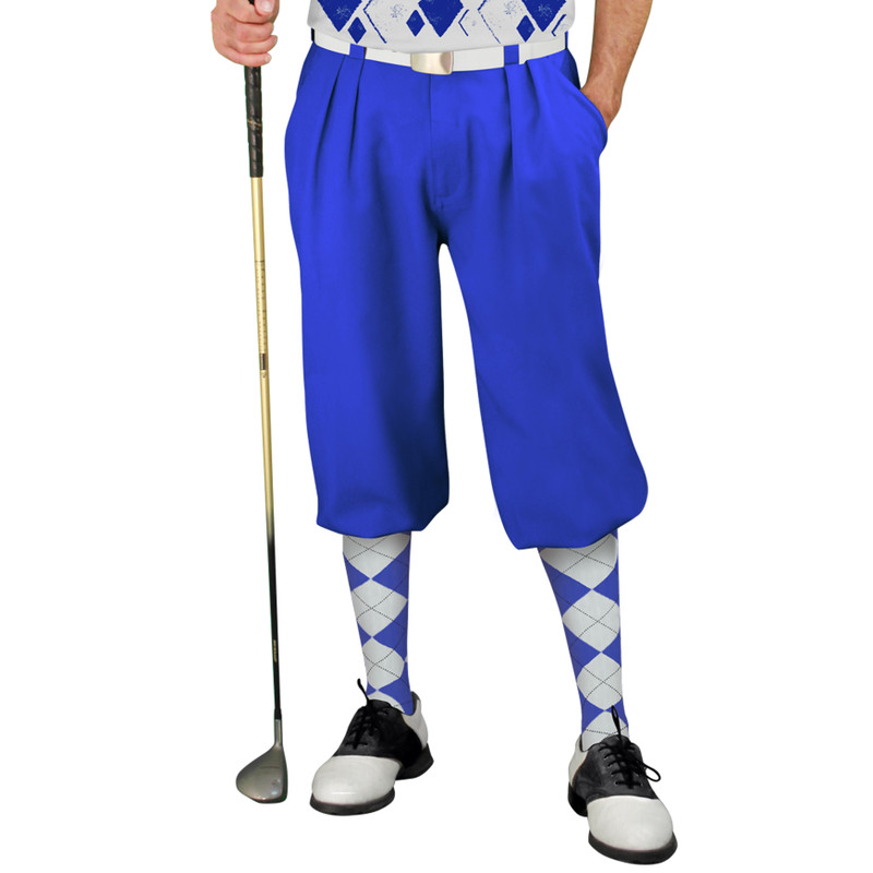 Golf Knickers Argyle Arcadia Outfit R - Royal/White