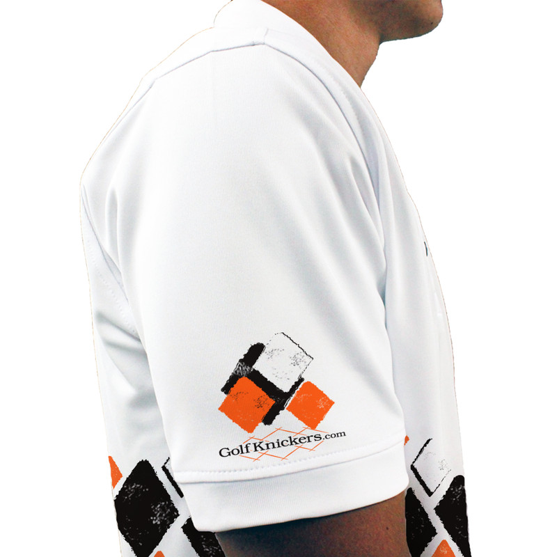Golf Knickers Argyle Arcadia Outfit SSS - Black/Orange/White