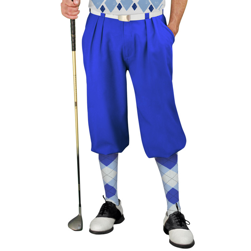 Golf Knickers Argyle Arcadia Outfit UUU - Light Blue/Royal/White
