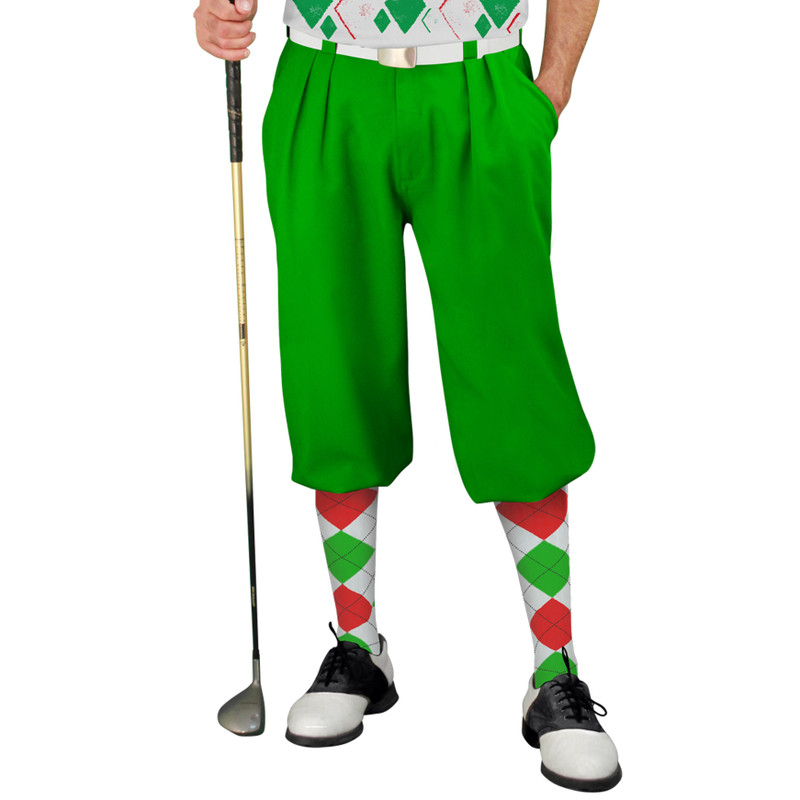 Golf Knickers Argyle Arcadia Outfit UUUU - White/Lime/Red