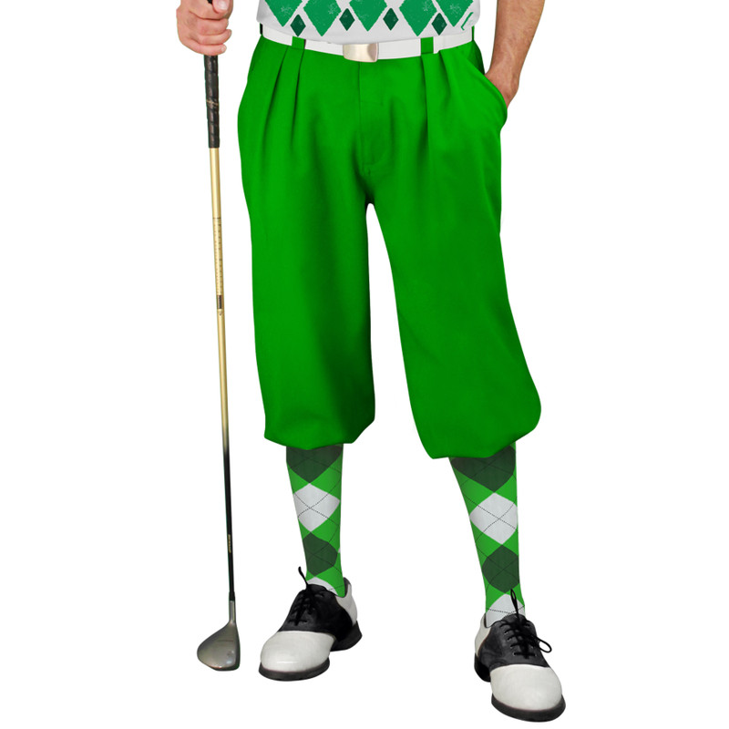 Golf Knickers Argyle Arcadia Outfit WWW - Lime/Dark Green/White