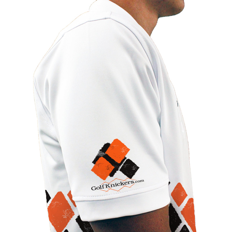 Golf Knickers Argyle Arcadia Outfit YY - Black/Orange