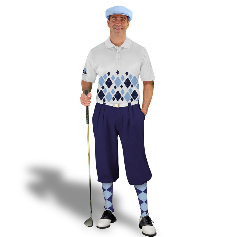 Golf Knickers Argyle Arcadia Outfit ZZ - Navy/Light Blue