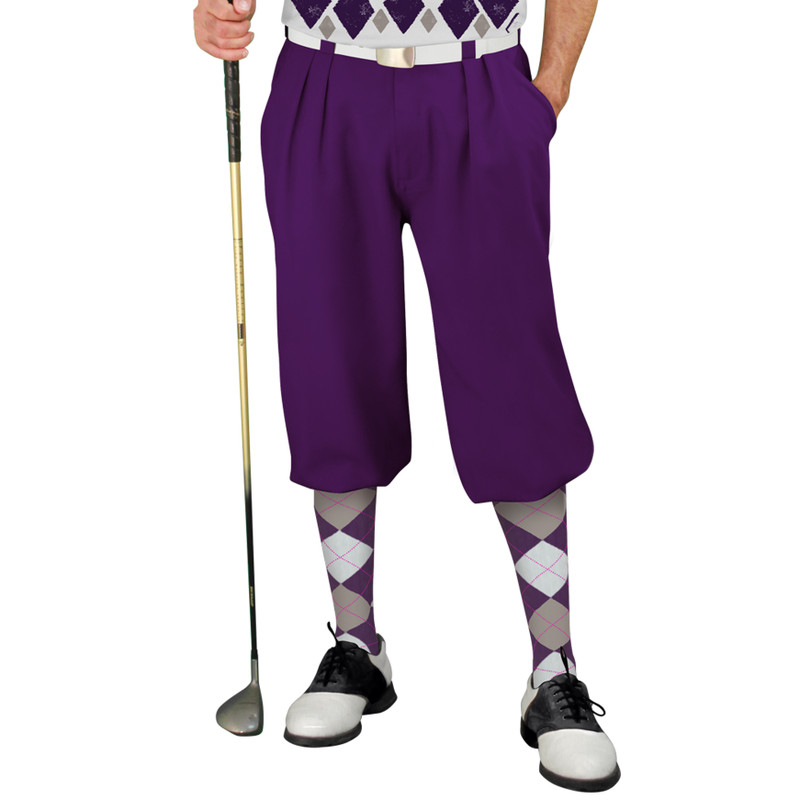 Golf Knickers Argyle Arcadia Outfit ZZZ - Purple/Taupe/White