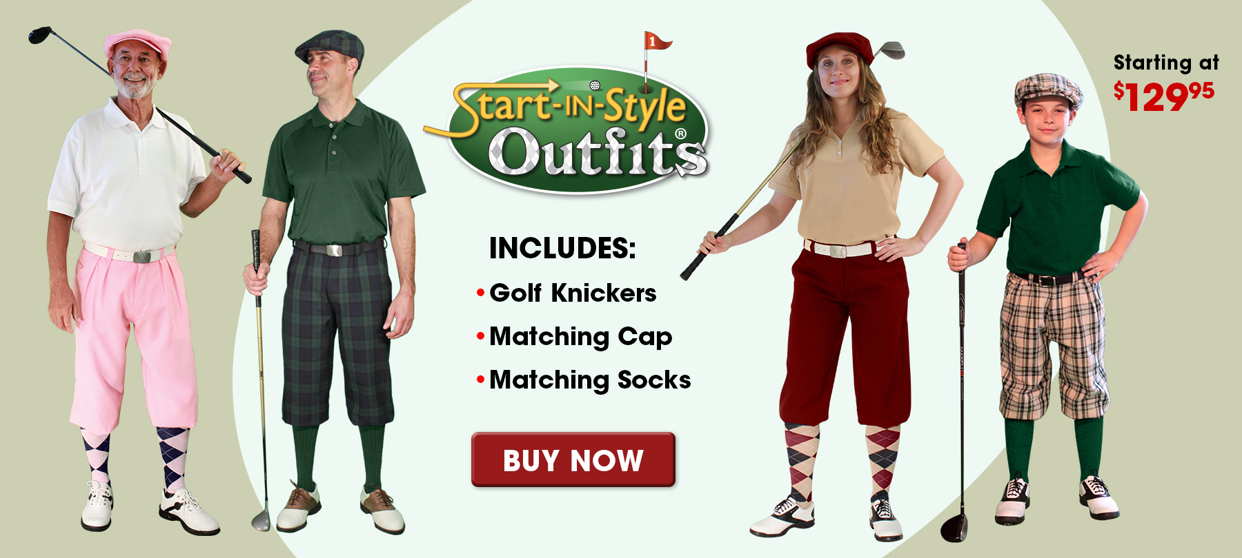 Golf Knickers | Traditional Golf Apparel | Plus Fours