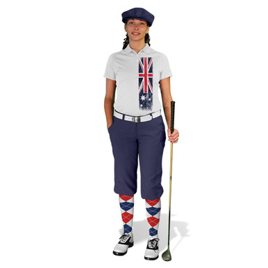 Ladies Golf Knickers - Australian Homeland Outfit - Navy
