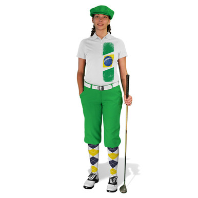 Ladies Golf Knickers - Brazilian Homeland Outfit