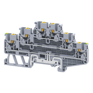 Triple Level Push In Terminal Block for 2.5mm² wire + Earth