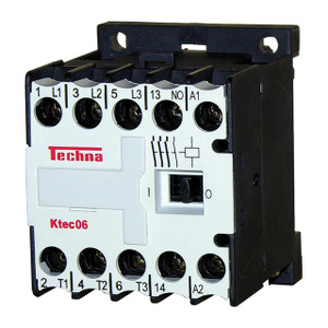 Techna Ktec06 4 Pole Contactors - AC3 440V 6A, AC1 20A