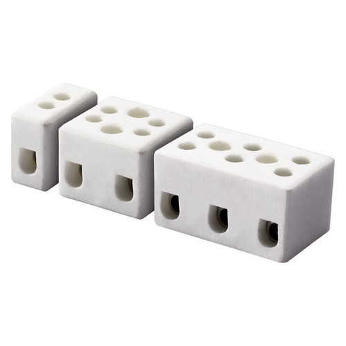 Ceramic Terminal Blocks suitable for 4mm² solid wire