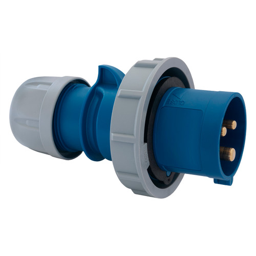 CEE Trailing Plug, 3 Pins, 32A, 230V, IP67