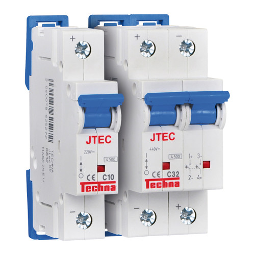 Techna Jtec DC 4.5kA Miniature Circuit Breakers