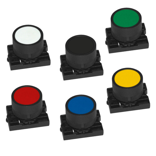 Techna Ptec Non-illuminated Pushbuttons - Plastic