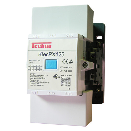 Techna KtecPX125 Contactors - AC3 440V 130A, AC1 170A