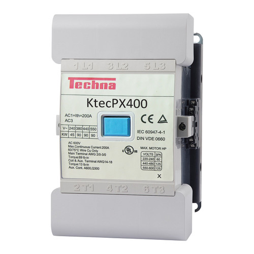 Techna KtecPX400 Contactors - AC3 440V 400A, AC1 450A