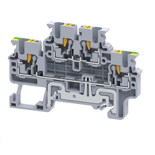 Double Level Push In Terminal Block 2.5 mm² wire + E