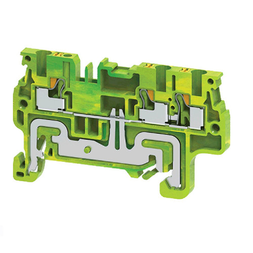 Push In Grounding Terminal Block 1.5 mm² wire, 3 connections