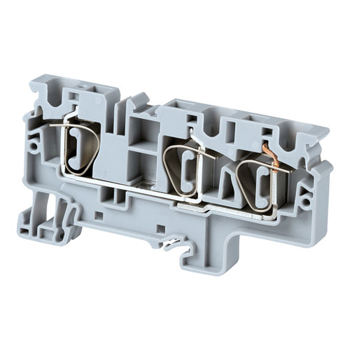 Spring Clamp Terminal for 10mm² wire - 3 Connections