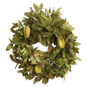 Harvest Bay Leaves and Natural Banksia Wreath