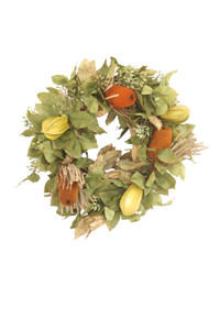 Basil Bay Leaves and Natural Banskia and Fruit Wreath
