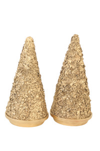 Gold Christmas Tree (Set of 2)