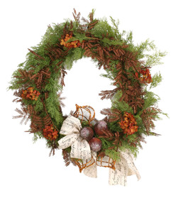 Bronze On Green Wreath