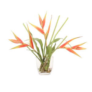 Waterlook® Dk. Rose Heliconia in Narrow Vase