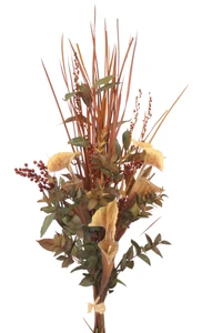 Fall Berry, Natural Wild Grass, Flax, Sarracenia BouquetFall Berry, Natural Wild Grass, Flax, Sarracenia Bouquet