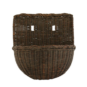 Wicker Half Round Wall Basket
