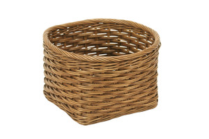 Antique Potato Basket with Round Top and Square Bottom