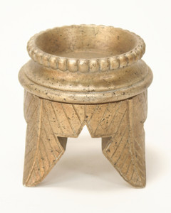 Banana Leaf Stand with Gold Leaf Finish