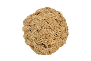 5" Woven Rope Decorative Ball (Set of 4)