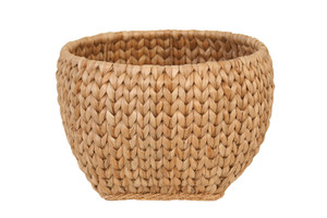 Light Brown Woven Basket with Square Base