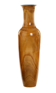 31" Large Classic Vase in a Honey Wood