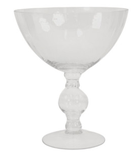 Large Footed Compote Clear Optic