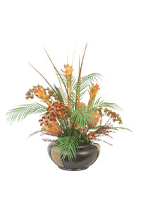 Tropical Mix in Resin with Tile Etched Vase