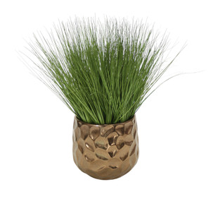 Grass in Medium Burnt Gold Gabi Planter