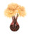 Beige Spider Gerbera Daisies In Plum Glass Vase (Sold In Multiples Of 2)