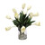 Waterlook Cream White Tulips in Vase