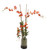 Waterlook  Rust Dendrobium Orchid Plant with Moss in Glass Cylinder