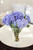 Blue Hydrangea's in Flared Vase