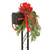 Mailbox Garland Pine Mix with Green Ornaments