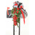 Mailbox Garland Adorned with Red Berries and Black and White Ribbons