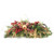 Burgundy and Gold with Mixed Pine Mantle Arrangement